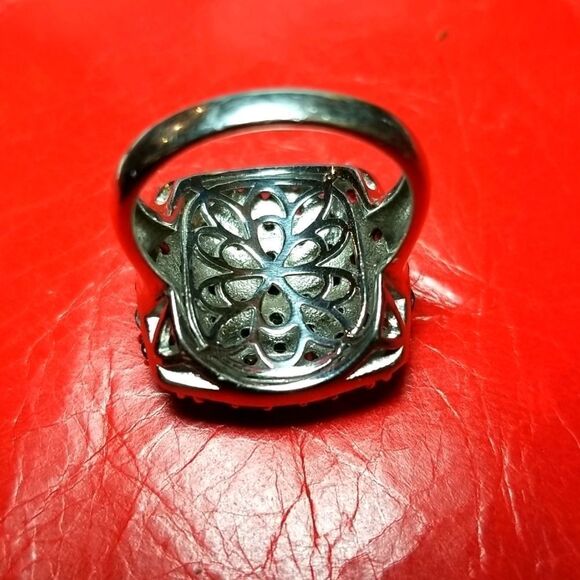-GORGEOUS BLUE TOPAZ STONES RING!!!NEW!!! - Picture 6 of 9